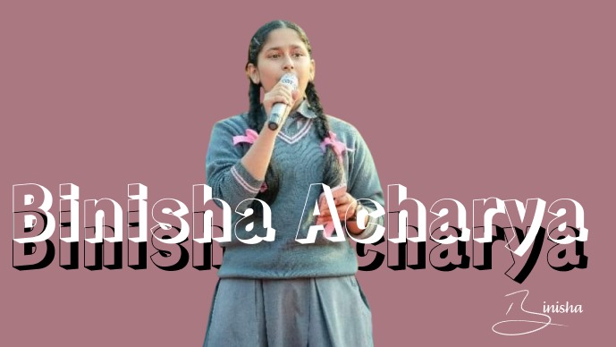 Binisha on stage